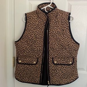 NWT Women’s Leopard Print Vest - J Crew Factory